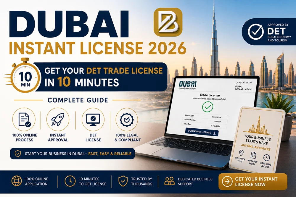 Dubai Instant License 2026: Get Your DET Trade License in 10 Minutes — Complete Guide